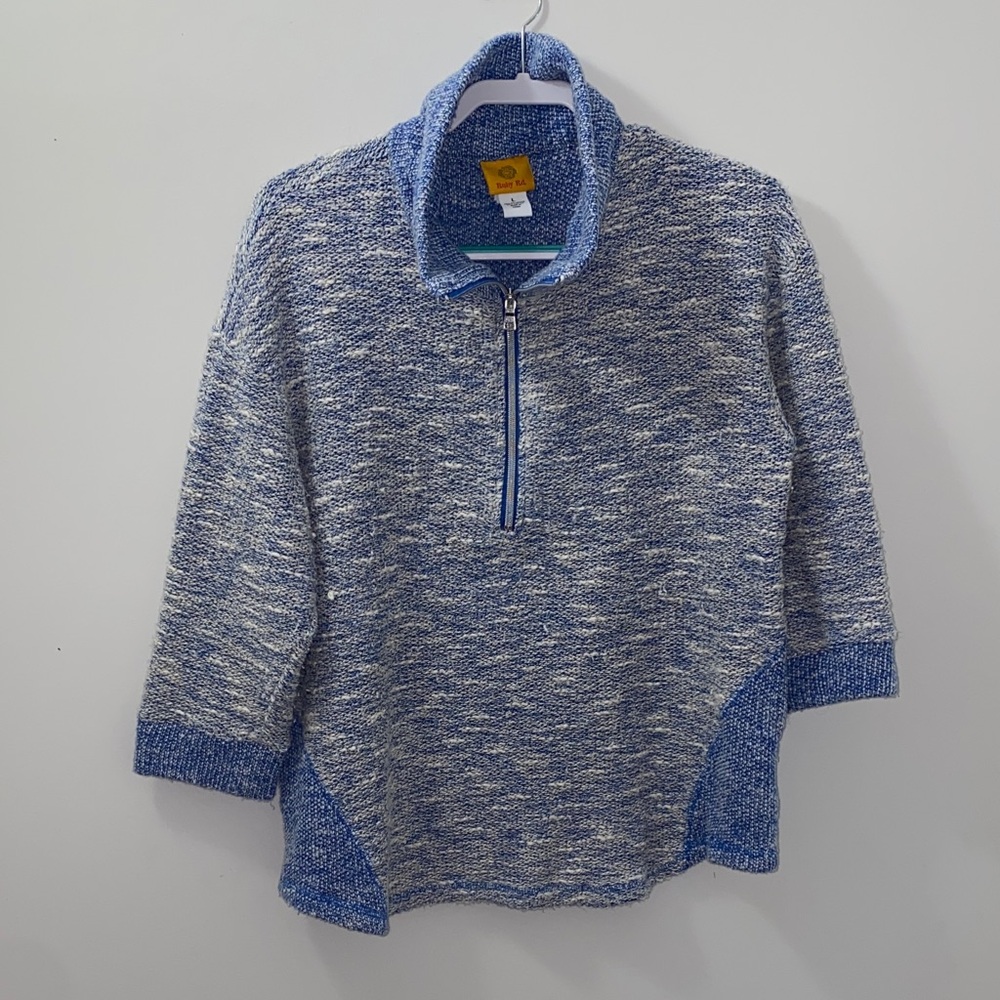 Women’s Blue Half-Zip Sweater